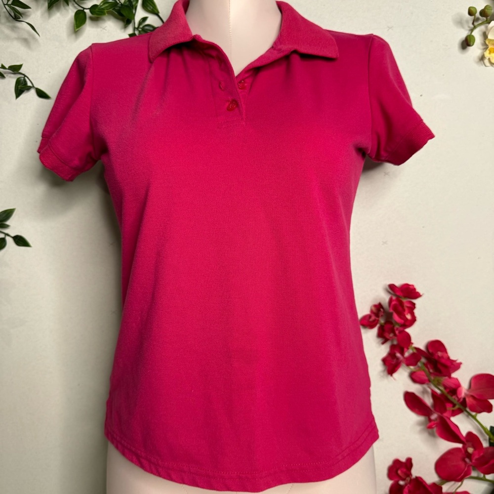 💖 Pink Polo Top 💖